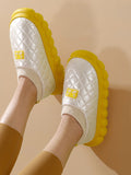 themeisles Warm Indoor Non-Slip Waterproof Soft Sole Padded Flat Shoes