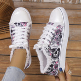 themeisles - Halloween Yellow Casual Daily Patchwork Printing Round Comfortable Shoes