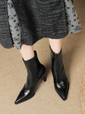 themeisles Split-Joint Pointed-Toe Pumps Boots