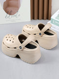themeisles Hollow Slippers Platform Shoes Sandals Crocs