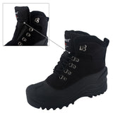 Men's Cozy Winter Snow Boots with Fluffy Warm Lining, Non-Slip Rubber Sole, Durable Fabric & Lace-Up Short Boot Design