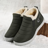 Men's Snow Boots, Warm Cozy Non-slip Ankle Boots Plush Comfy Outdoor Hiking Shoes Lined Trekking Shoes, Winter