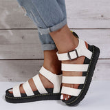 themeisles - White Casual Patchwork Solid Color Round Comfortable Out Door Shoes
