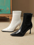 themeisles Split-Joint Pointed-Toe Pumps Boots