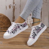 themeisles - Halloween Yellow Casual Daily Patchwork Printing Round Comfortable Shoes