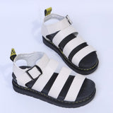 themeisles - White Casual Patchwork Solid Color Round Comfortable Out Door Shoes