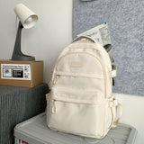 1pc Durable High School Backpack - Large Capacity Computer Compartment - Designed for Junior, Senior High & College Students - Stylish, Comfortable, Multiple Pockets