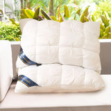 2pcs Twisted flower star hotel high and low pillow, home non-collapse cervical pillow core, washable pillow core, outdoor camping pillow
