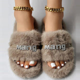themeisles - Khaki Casual Living Patchwork Round Keep Warm Comfortable Shoes (Subject To The Actual Object)