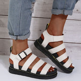 themeisles - White Casual Patchwork Solid Color Round Comfortable Out Door Shoes
