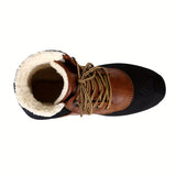 Mens Insulated High Top Snow Boots - Timeless Fashion, Warmth, and Traction for Winter Outdoor Adventures, Hiking, and Trekking - Ultra-Soft, Breathable, and Slip-Resistant Winter Essential