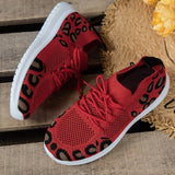 themeisles - Red Casual Sportswear Daily Patchwork Frenulum Round Comfortable Shoes