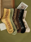 themeisles Vintage Jacquard Cotton Socks Accessories