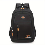 1pc Durable Mens Backpack - Spacious Waterproof Design, Load-reducing Casual Style, Adjustable Laptop Compartment for Students & Everyday Use