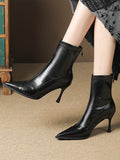 themeisles Split-Joint Pointed-Toe Pumps Boots
