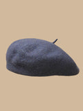 themeisles Simple Keep Warm Solid Color Beret Hats&Caps