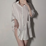 themeisles Loose Pajama Shirt SE22366