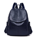 Fashion Backpack Female  New Versatile Large Capacity Soft Leather Backpack Bag Student Schoolbag Outdoor Travel Ladies Bag