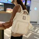 Japanese Ins Style Schoolbag Female Junior High School Student Good-looking Girls Backpack Simple Travel Korean Style Hand-Carrying Backpack