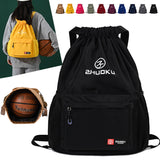 Cross-Border Trendy Leisure Sports Large Capacity Drawstring Backpack Travel Storage Bag Simple Drawstring Student Backpack