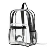 In Stock Cross-Border Waterproof Transparent Backpack  Hot Sale PVC Large Capacity Storage Bag Student Schoolbag