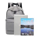 New Backpack Trendy Men Backpack Casual Canvas Minimalism Korean Backpack Large Capacity Middle School Student Schoolbag Wholesale