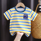 themeisles Children's Short-Sleeved T-shirt Cotton Girls' Summer Clothes Baby Children's Summer Clothing New Boys' Tops One Piece Dropshipping
