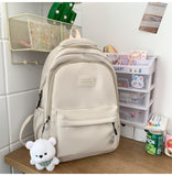 Schoolbag Female Junior High School Girl  New Large Capacity Primary School Student Middle School Student High School Student Backpack Student Backpack