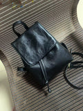 THEMEISLES Xiaohongshu Same Style Texture Small Retro American Brown Backpack New Ins Simple All-Match Shoulder Bag