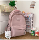 Schoolbag Female Junior High School Girl  New Large Capacity Primary School Student Middle School Student High School Student Backpack Student Backpack