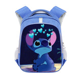 Cross-Border Stitch Cartoon Primary School Student Double-Layer Schoolbag Stitch Burden Reduction Large Capacity Spine-Protective Backpack