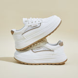 2025  summer little white shoes new Korean version ins female students thick sole heightening mesh breathable casual street shot H150