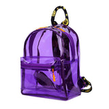 Factory New Transparent Bag Cross-Border Waterproof PVC Backpack Spring and Summer Travel Girls Mini Schoolbag