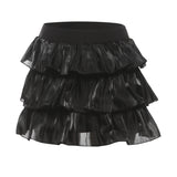 2025 style popular autumn new women's clothing fashionable and elegant black corset with pleated skirt