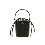 Bucket bag Cross pattern cowhide women's bag Niche design bag 2021 new early spring tide women's handbag women