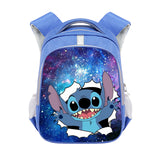 Cross-Border Stitch Cartoon Primary School Student Double-Layer Schoolbag Stitch Burden Reduction Large Capacity Spine-Protective Backpack