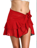 THEMEISLES New Summer Chiffon Elegant Skirt  Hip Skirt Short Stitching