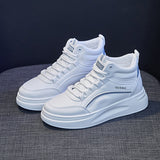 2025  spring new ins Korean version of thick-soled high-top little white shoes for women's tide students running casual board shoes for women SH888