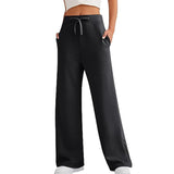 THEMEISLES  Cross-border  Women's Autumn Casual Loose Wide Leg Sports High Waist Pants Comfortable and Light