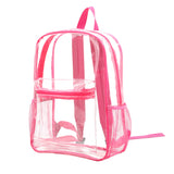 In Stock Cross-Border Waterproof Transparent Backpack  Hot Sale PVC Large Capacity Storage Bag Student Schoolbag