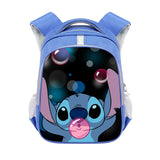 Cross-Border Stitch Cartoon Primary School Student Double-Layer Schoolbag Stitch Burden Reduction Large Capacity Spine-Protective Backpack