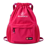 Cross-Border Trendy Leisure Sports Large Capacity Drawstring Backpack Travel Storage Bag Simple Drawstring Student Backpack