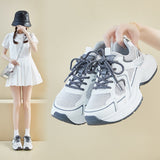 2025  ins Korean version of the new dad shoes girl  summer student sports and leisure street shooting mesh breathability increase ZL817