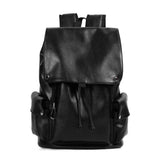 New Vintage Backpack Trendy Men's Youth College Backpack Schoolbag PU Leather Wholesale Hot Men's Bag