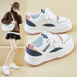 2025  spring white shoes new Korean version ins female students platform heightening sports board shoes casual shoes RM2028