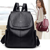 Fashion Backpack Female  New Versatile Large Capacity Soft Leather Backpack Bag Student Schoolbag Outdoor Travel Ladies Bag