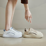 2025  spring little white shoes new Korean version ins female students platform heightening sports board shoes casual street shot SH506