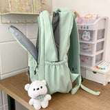 Schoolbag Female Junior High School Girl  New Large Capacity Primary School Student Middle School Student High School Student Backpack Student Backpack