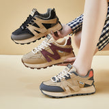 2025  ins Korean version of the new dad shoes girl  spring student sports running casual thick sole height increase street shot 2886