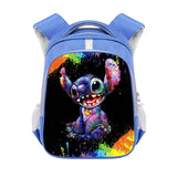 Cross-Border Stitch Cartoon Primary School Student Double-Layer Schoolbag Stitch Burden Reduction Large Capacity Spine-Protective Backpack